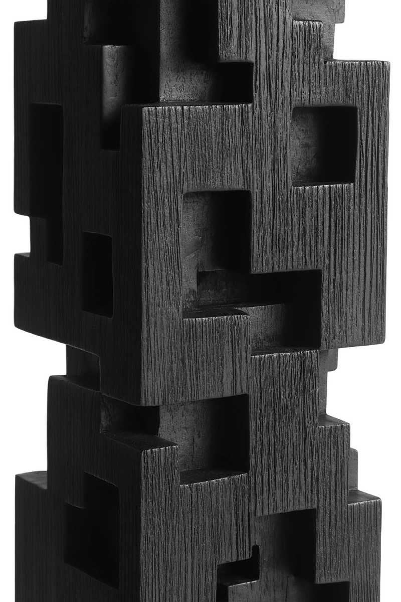 Black Teak Decorative Object | Ethnicraft Colonne | Woodfurniture.com