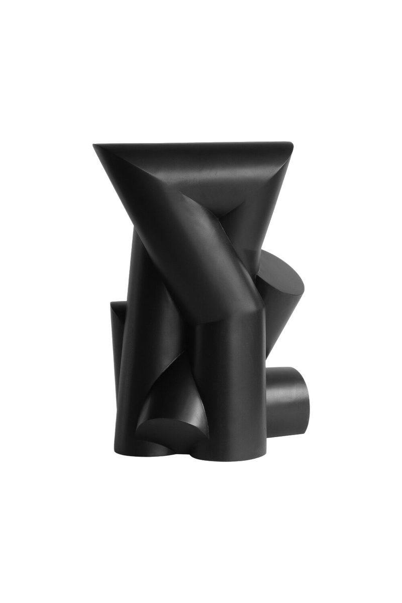 Black Mahogany Modern Sculpture | Ethnicraft Pipe