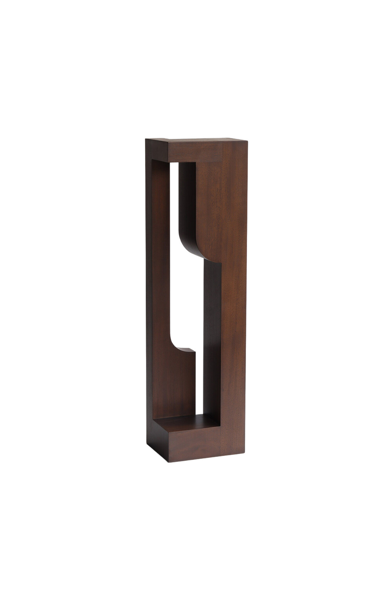 Mahogany Geometric Sculpture | Ethnicraft Kolom | Woodfurniture.com