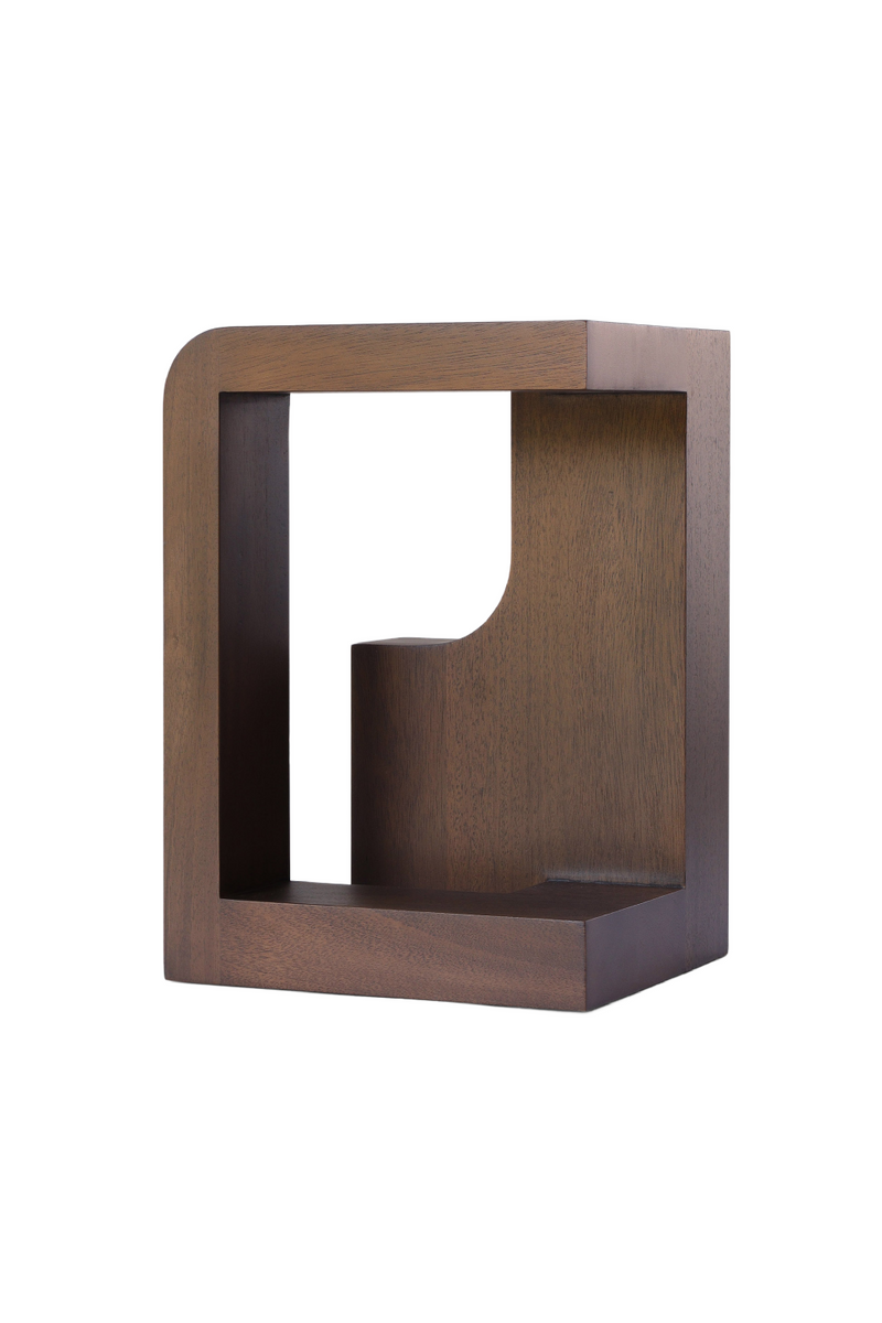 Geometric Mahogany Sculpture | Ethnicraft Blok | Woodfurniture.com