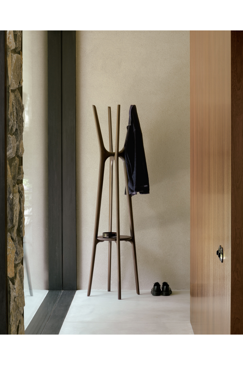 Brown Mahogany Coat Stand | Ethnicraft PI | Oroatrade.com