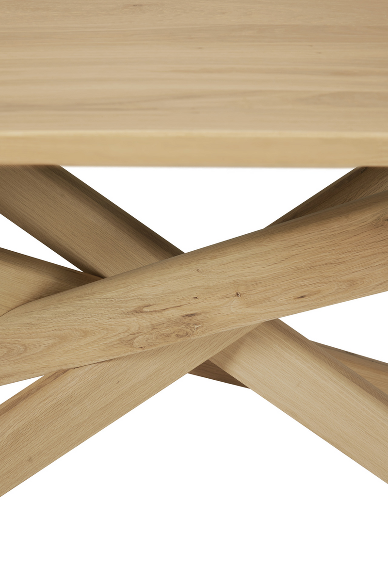 Rectangular Oak Dining Table | Ethnicraft Mikado | Woodfurniture.com