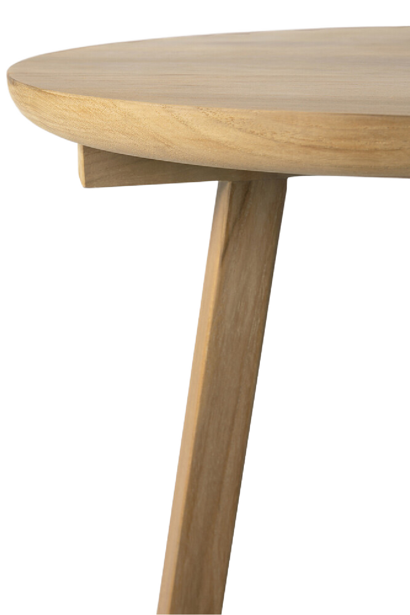 Minimalist Round Side Table | Ethnicraft Tripod | Woodfurniture.com