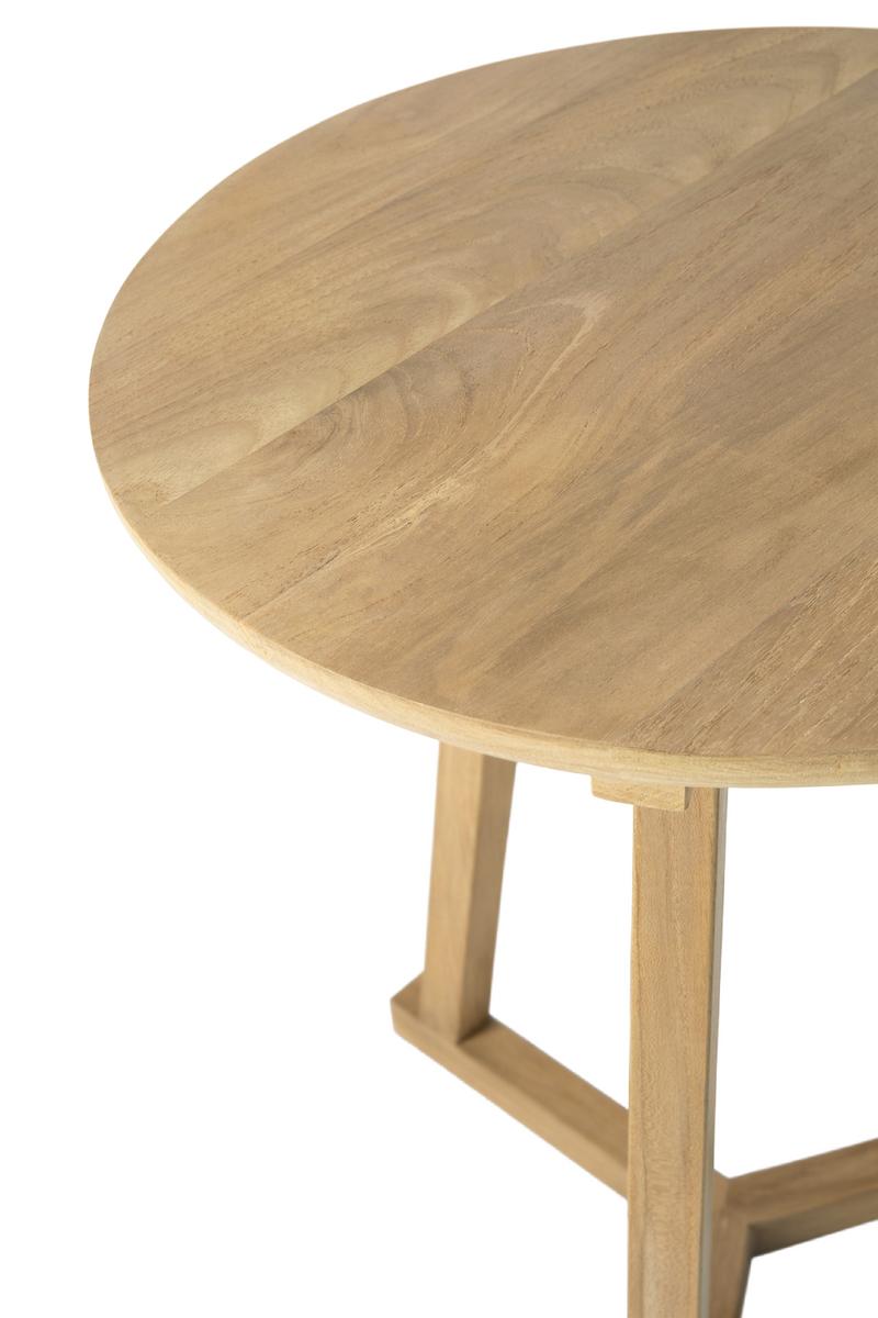 Minimalist Round Side Table | Ethnicraft Tripod | Woodfurniture.com