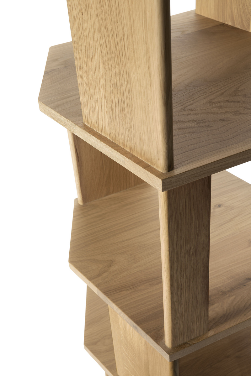 Geometric Column Bookcase | Ethnicraft Stairs | Woodfurniture.com