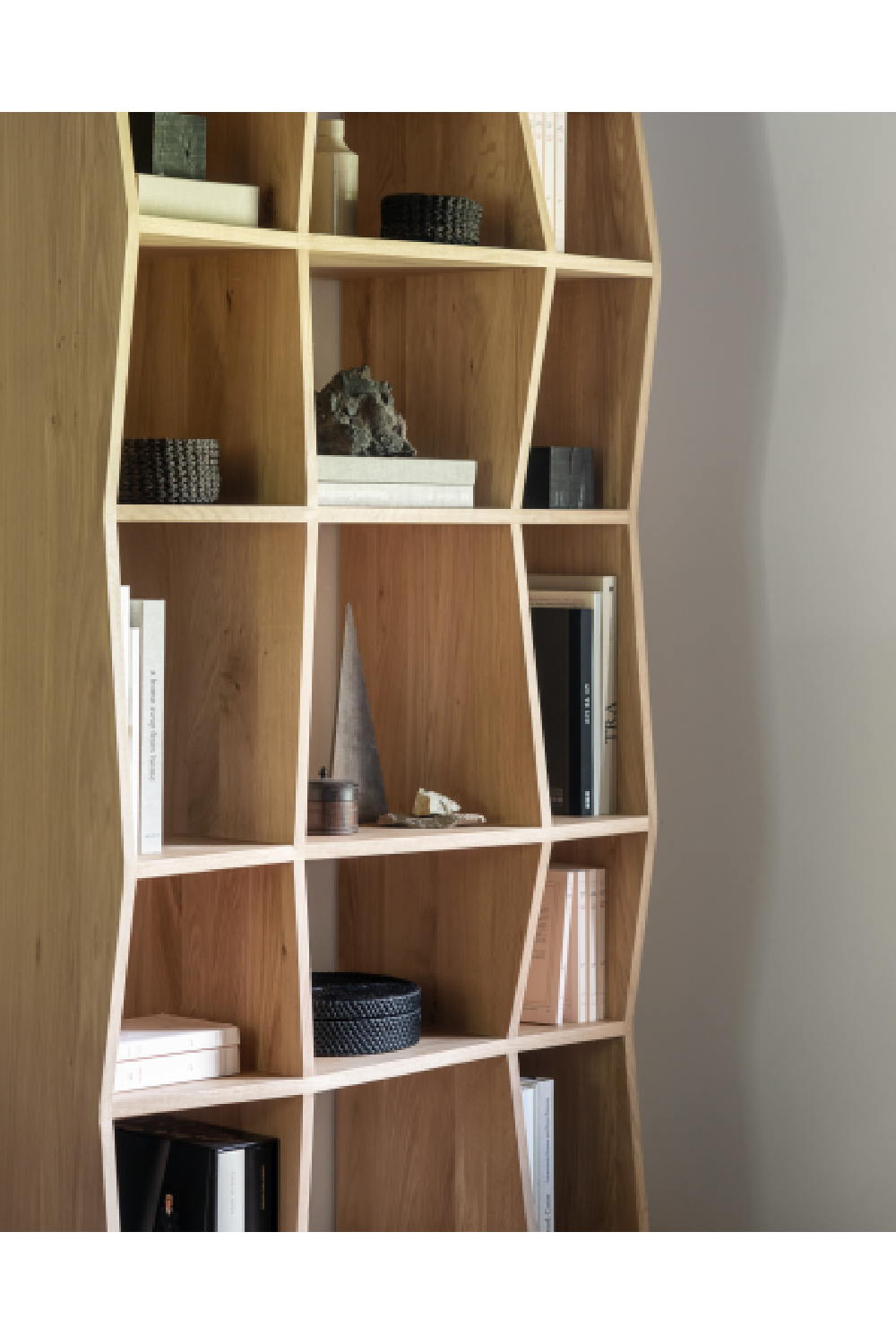 Oiled Oak Book Rack | Ethnicraft Z | Woodfurniture.com