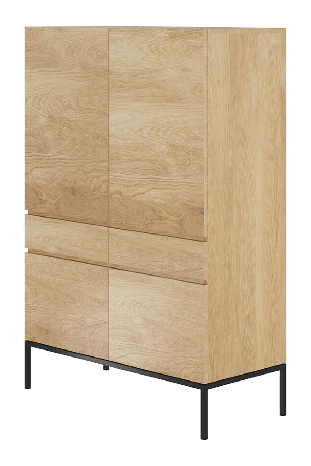 Oiled Oak Storage Cabinet | Ethnicraft Ligna | Woodfurniture.com