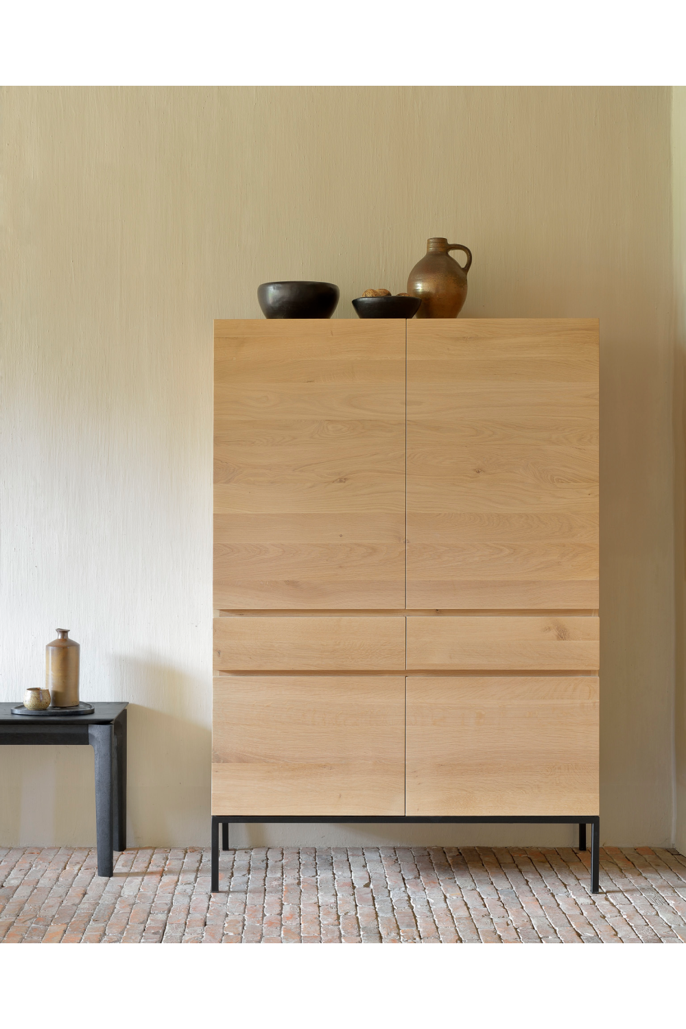 Oiled Oak Storage Cabinet | Ethnicraft Ligna | Woodfurniture.com