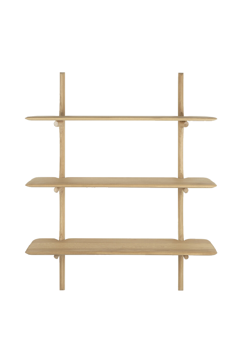 Curved Wood Wall Shelf | Ethnicraft PI | Woodfurniture.com