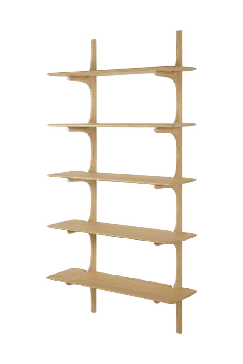 Curved Wood Wall Shelf | Ethnicraft PI | Woodfurniture.com