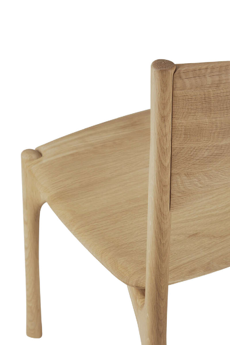 Sleek Handcrafted Dining Chair | Ethnicraft PI | Woodfurniture.com