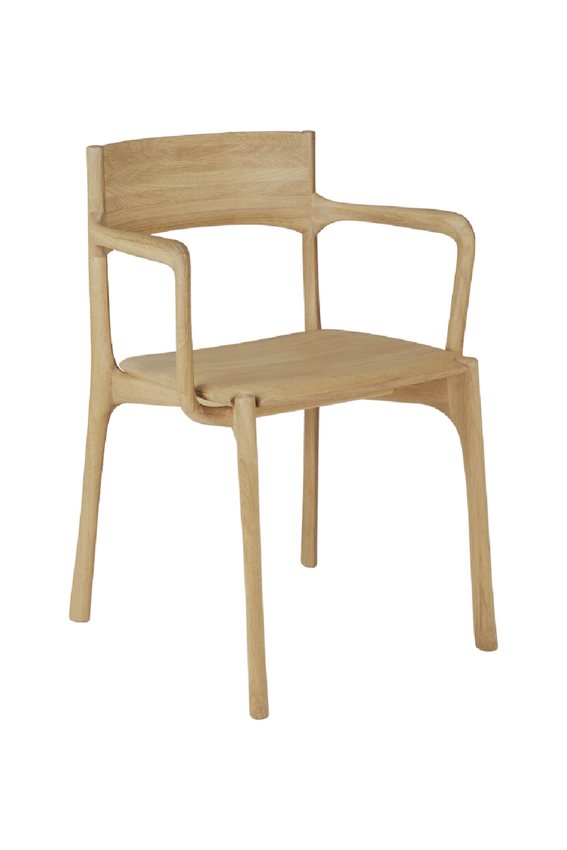 Sleek Handcrafted Dining Chair | Ethnicraft PI | Woodfurniture.com