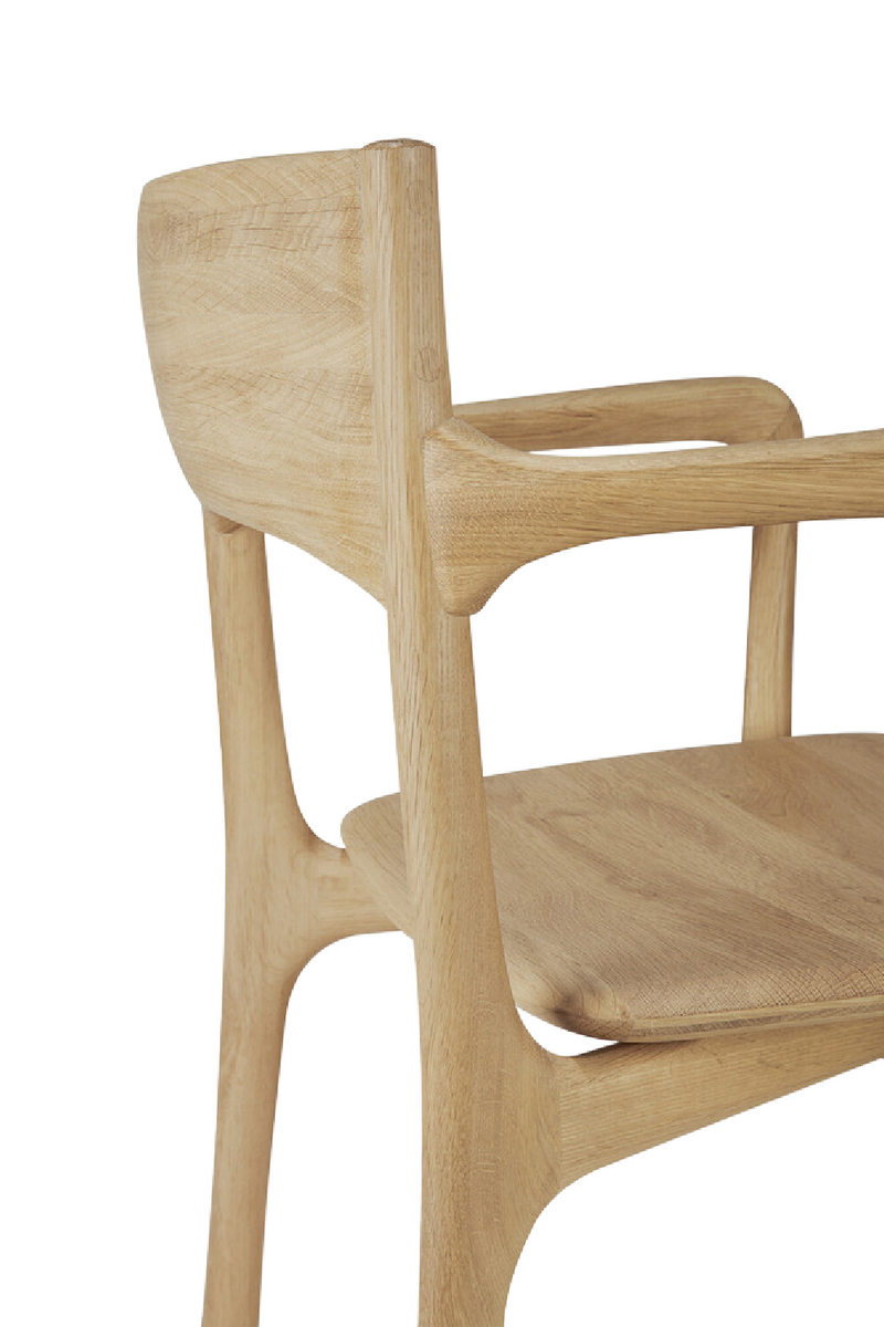 Sleek Handcrafted Dining Chair | Ethnicraft PI | Woodfurniture.com