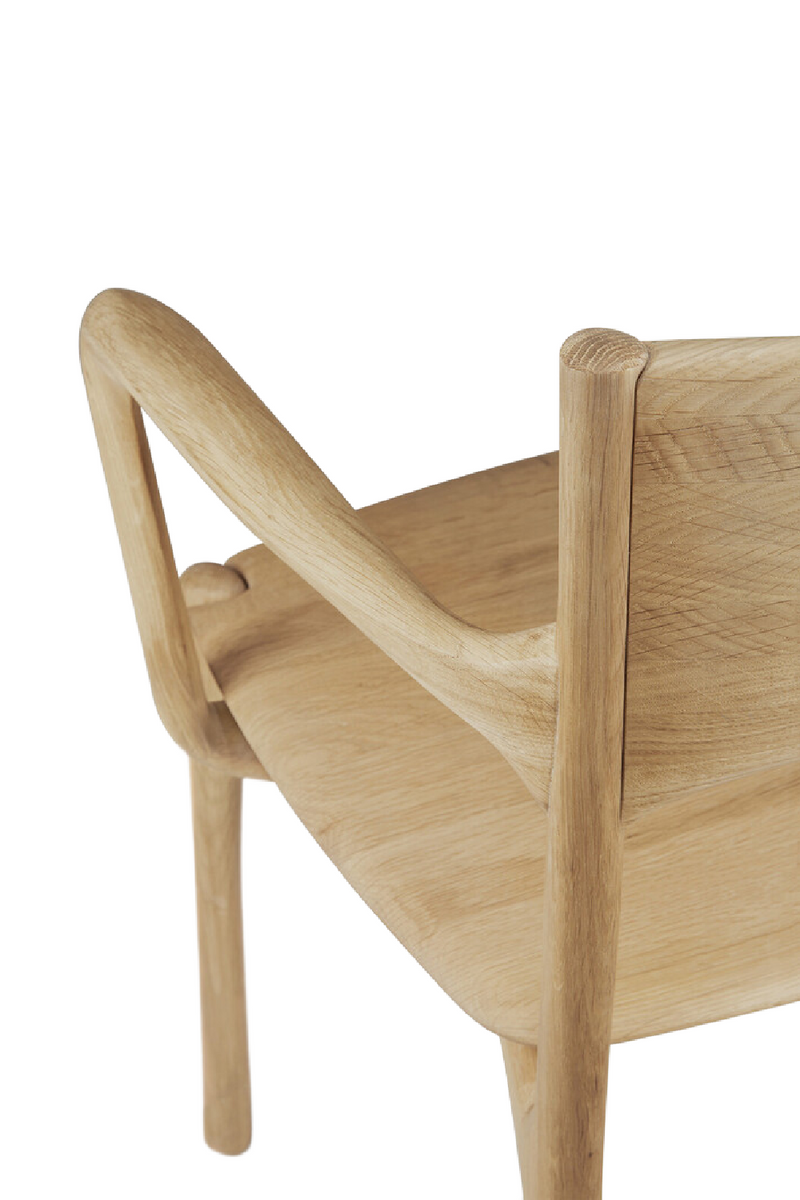 Sleek Handcrafted Dining Chair | Ethnicraft PI | Woodfurniture.com