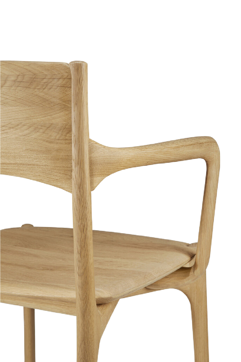 Sleek Handcrafted Dining Chair | Ethnicraft PI | Woodfurniture.com