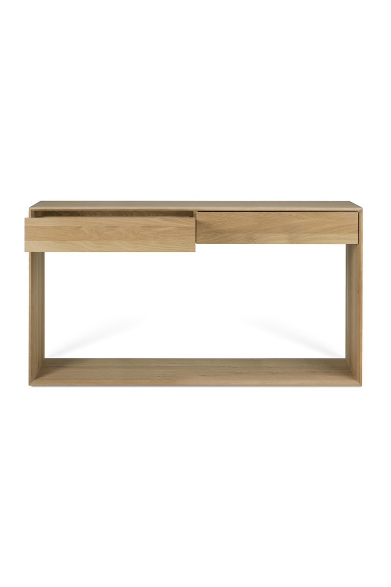 Oak 2-Drawer Console Table | Ethnicraft Nordic | Woodfurniture.com