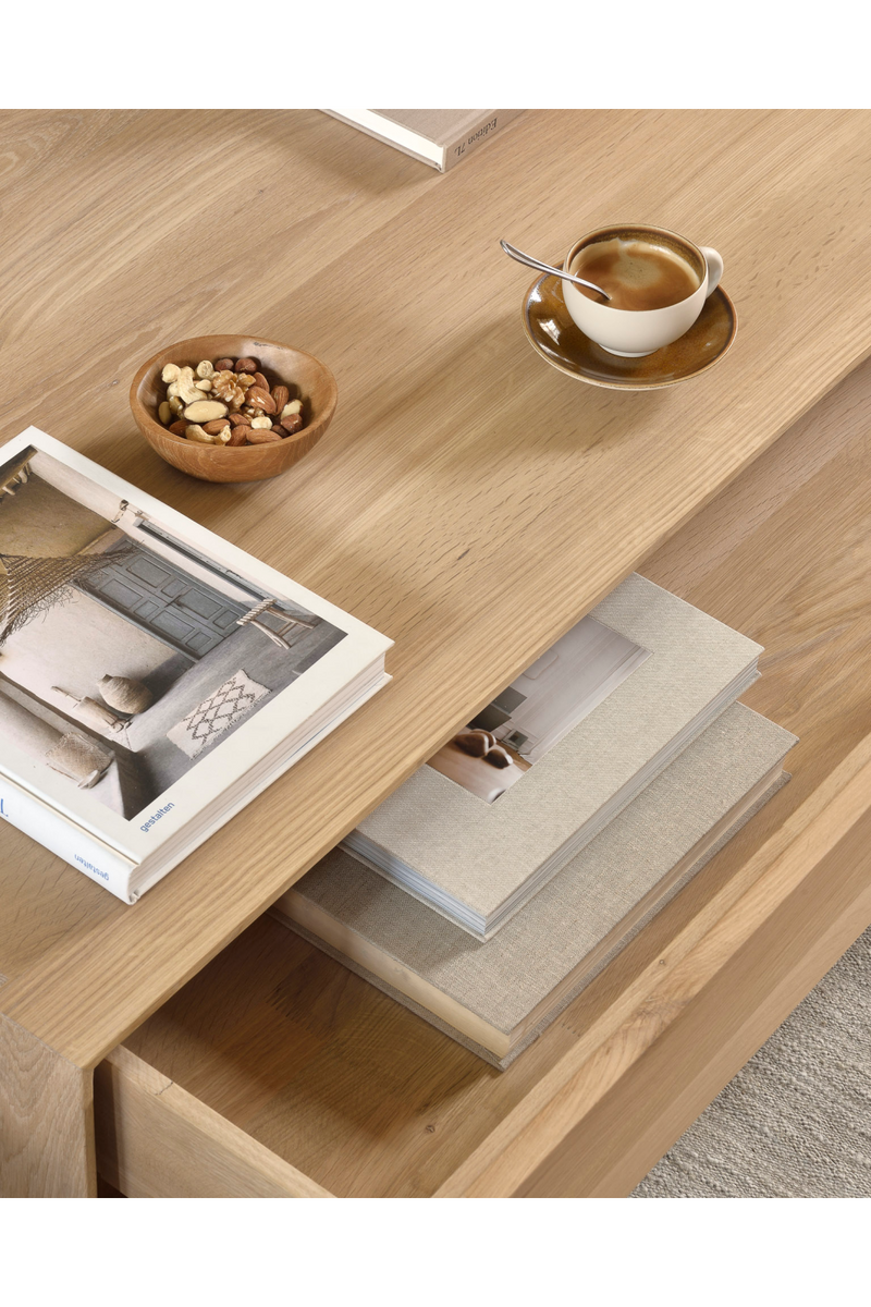 Oak 1-Drawer Coffee Table | Ethnicraft Nordic | Woodfurniture.com