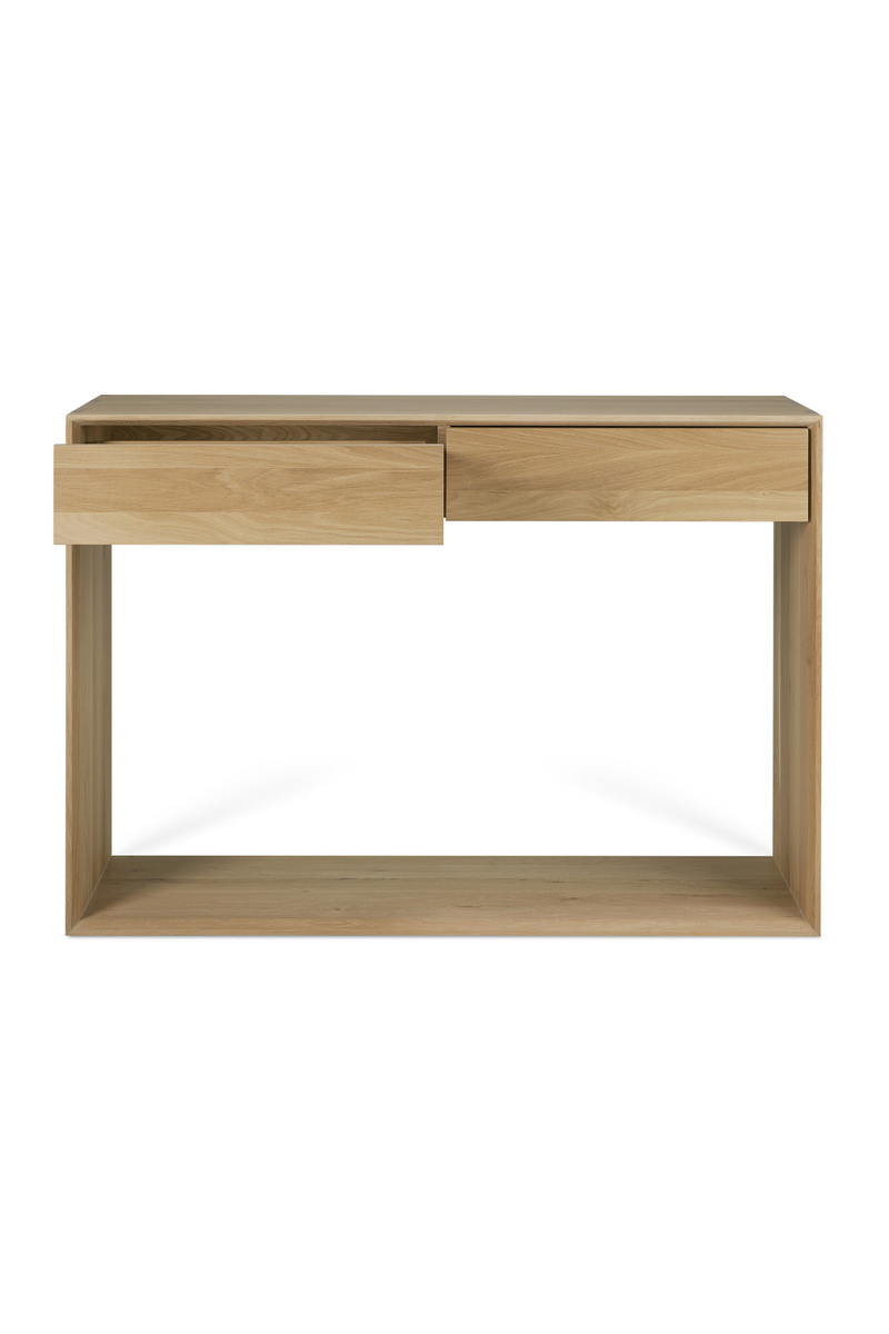 Oak 2-Drawer Console Table | Ethnicraft Nordic | Woodfurniture.com