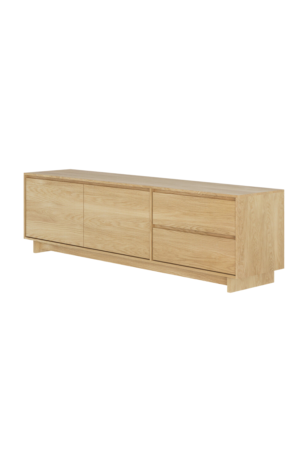 Oiled Oak TV Cabinet | Ethnicraft Wave | Woodfurniture.com