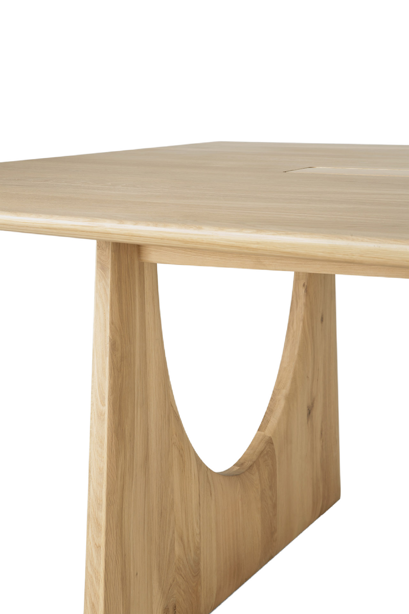 Natural Oak Meeting Table | Ethnicraft Geometric | Woodfurniture.com