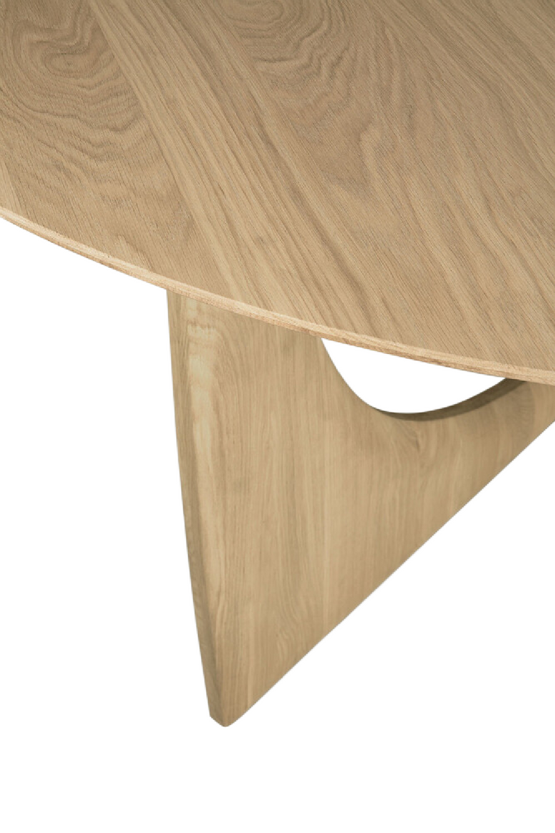 Round Geometric dining table | Woodfurniture.com