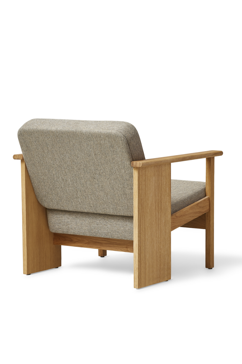 Oiled Oak Lounge Chair | Form & Refine Block | Woodfurniture.com