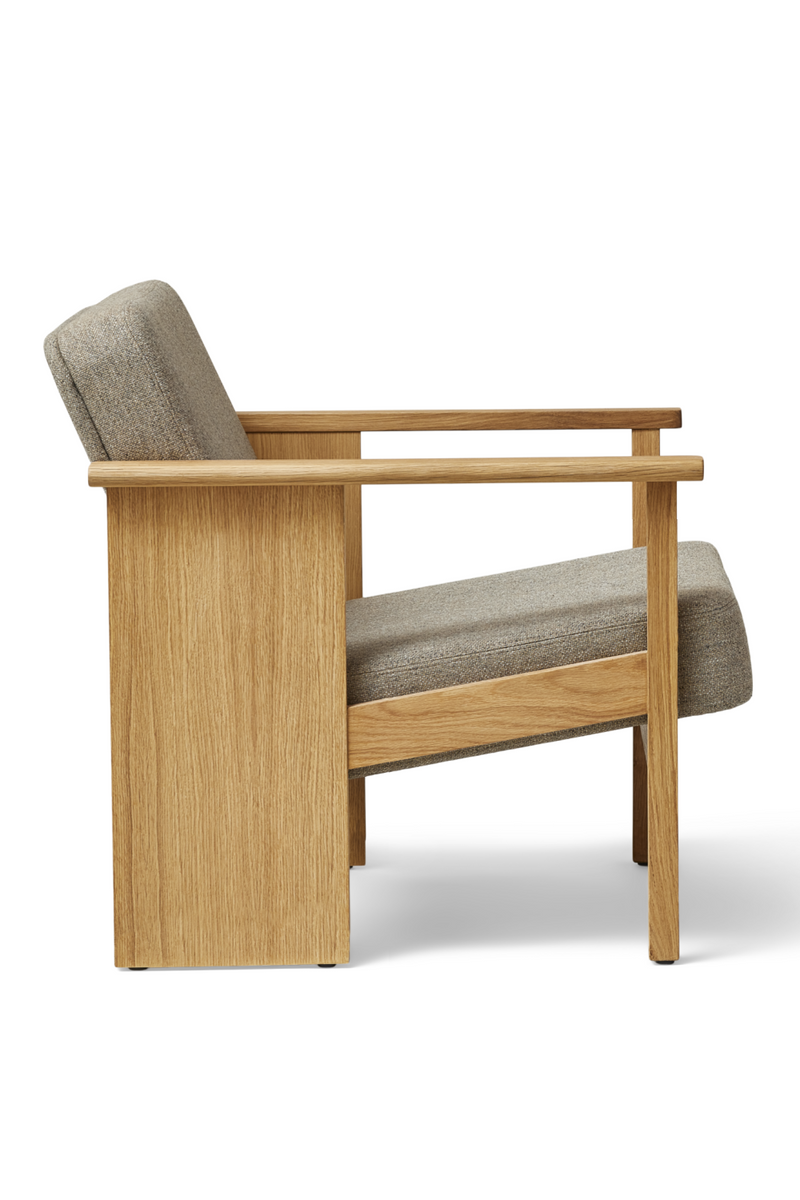 Oiled Oak Lounge Chair | Form & Refine Block | Woodfurniture.com