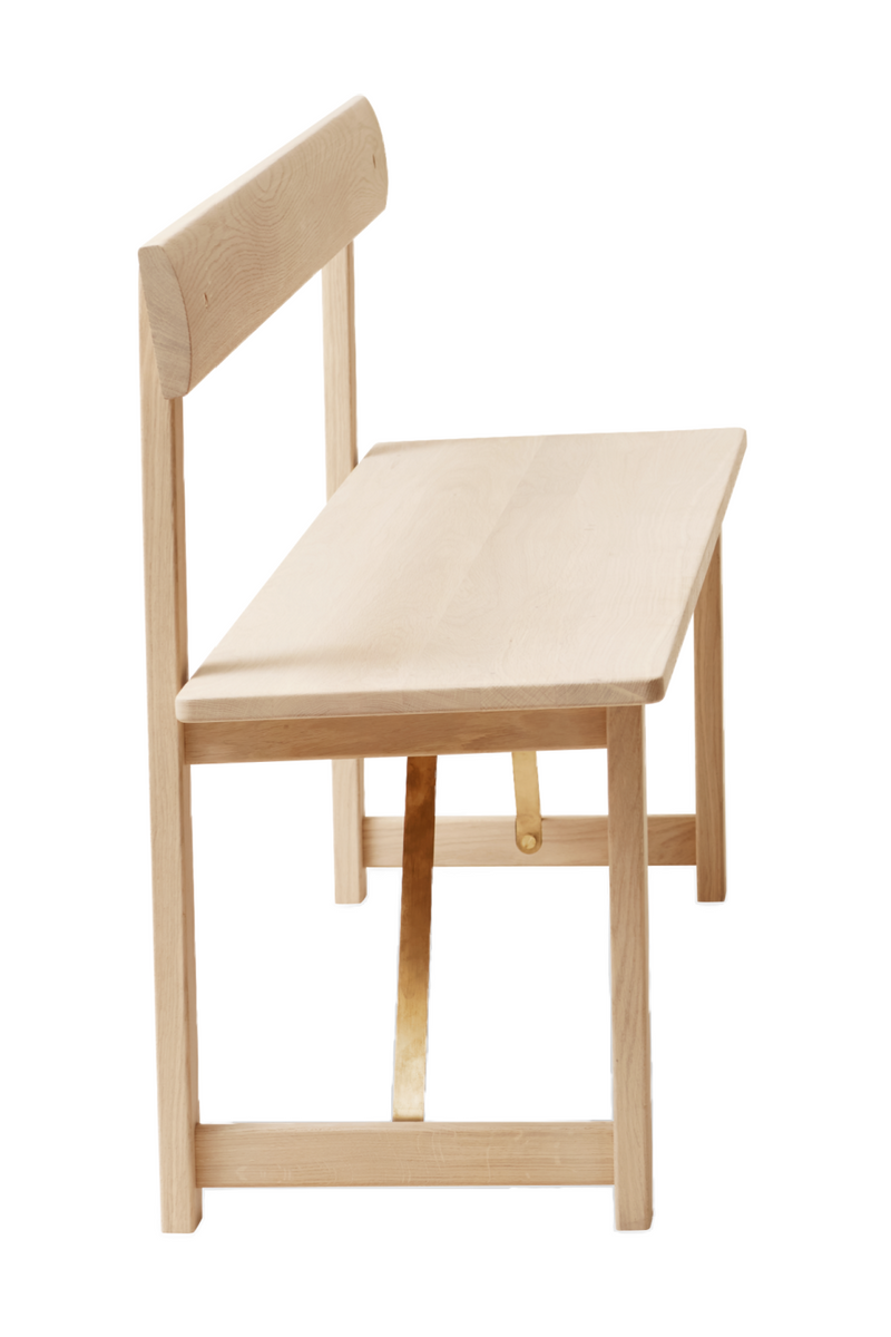 White Oak Minimalist Bench | Form & Refine Position | Woodfurniture.com
