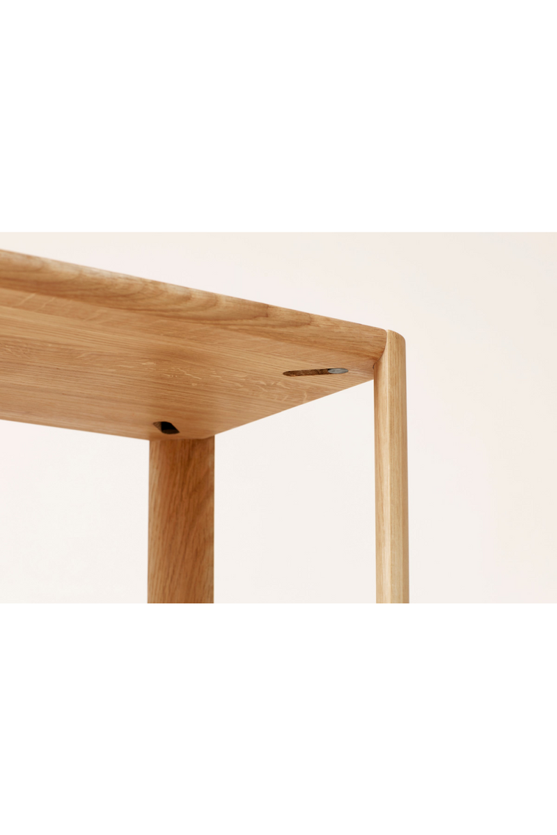 Oak 2-Layered Wall Shelf | Form & Refine Leaf | Woodfurniture.com