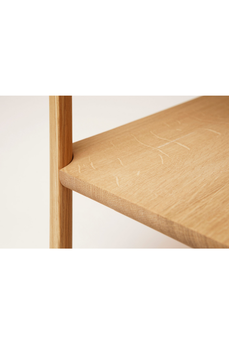 Oak 2-Layered Wall Shelf | Form & Refine Leaf | Woodfurniture.com