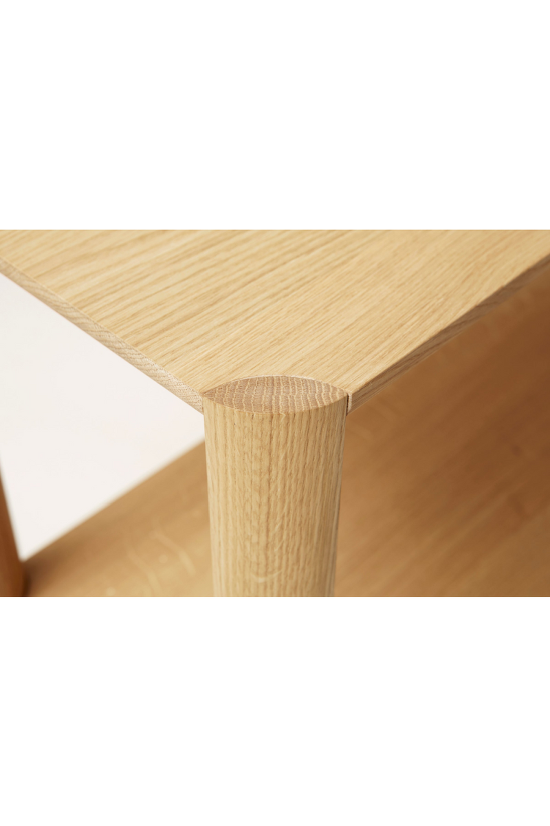 White Oak 2-Layered Wall Shelf | Form & Refine  Leaf | Woodfurniture.com