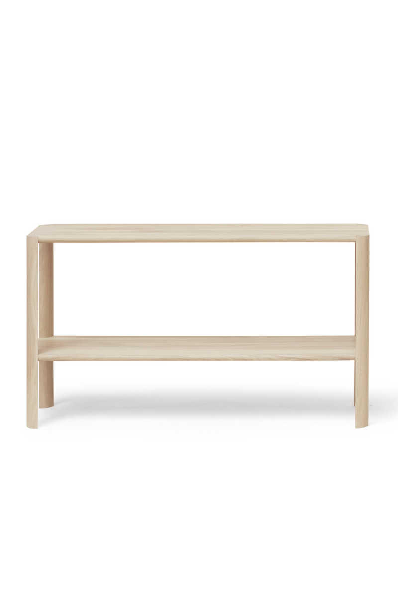White Oak 2-Layered Wall Shelf | Form & Refine  Leaf | Woodfurniture.com