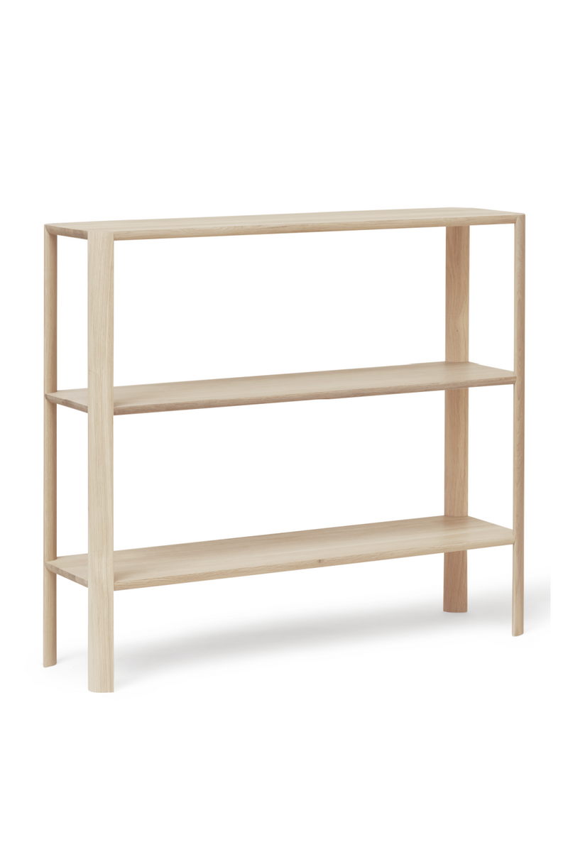 White Oak 3-Layered Wall Shelf | Form & Refine  Leaf | Woodfurniture.com