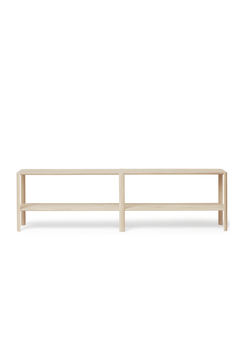 White Oak 2x2 Wall Shelf | Form & Refine Leaf | Woodfurniture.com