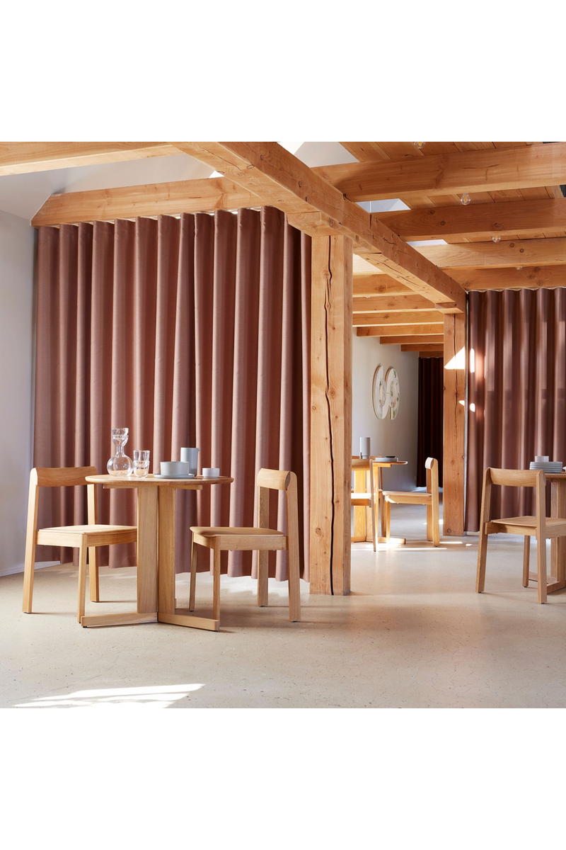 White Oak Round Table | Form & Refine Trefoil | Woodfurniture.com