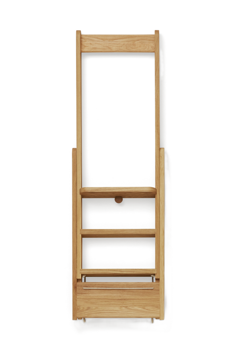 Oiled Oak 3-Step Ladder | Form & Refine Step by Step | Woodfurniture.com
