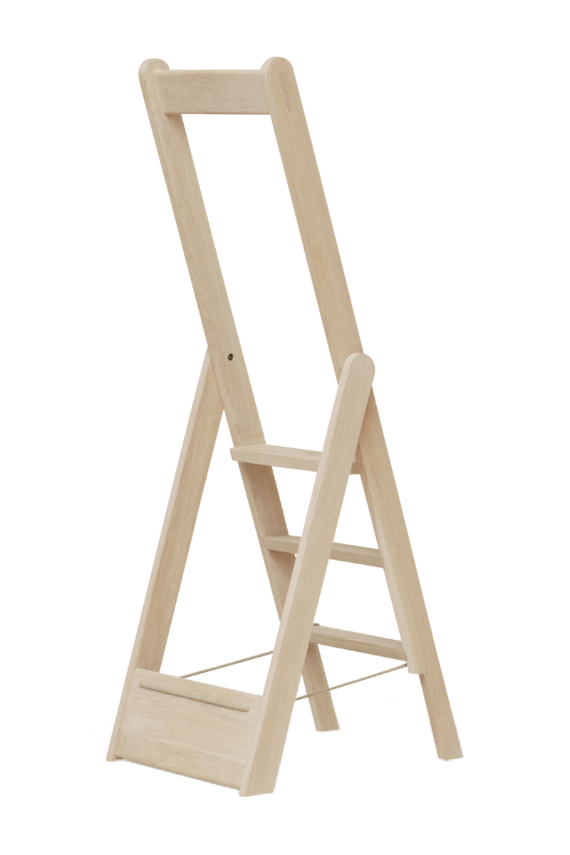 White Oak 3-Step Ladder | Form & Refine Step by Step | Woodfurniture.com