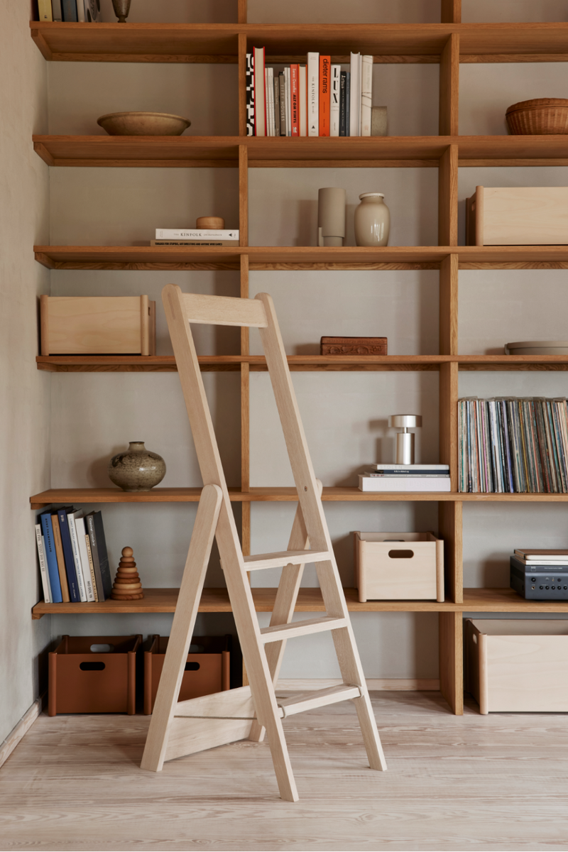 White Oak 3-Step Ladder | Form & Refine Step by Step | Woodfurniture.com
