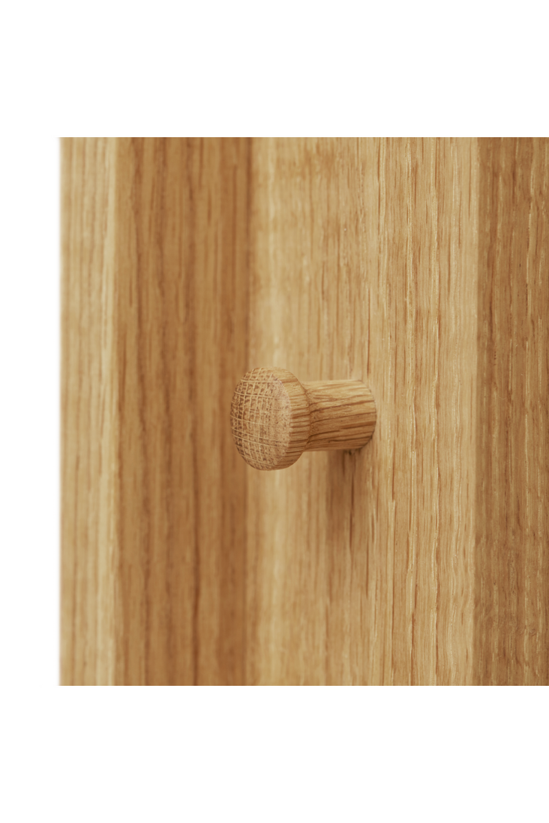 Natural Oak Coat Stand | Form & Refine Foyer | Woodfurniture.com
