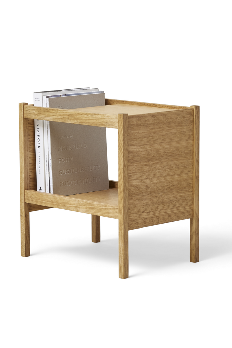 Natural Oak Side Table | Form & Refine Journal Side | Woodfurniture.com