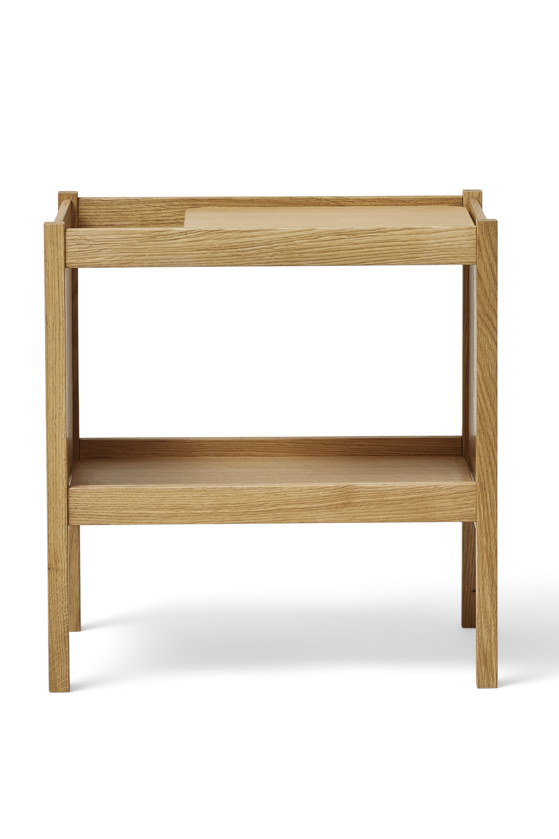 Natural Oak Side Table | Form & Refine Journal Side | Woodfurniture.com