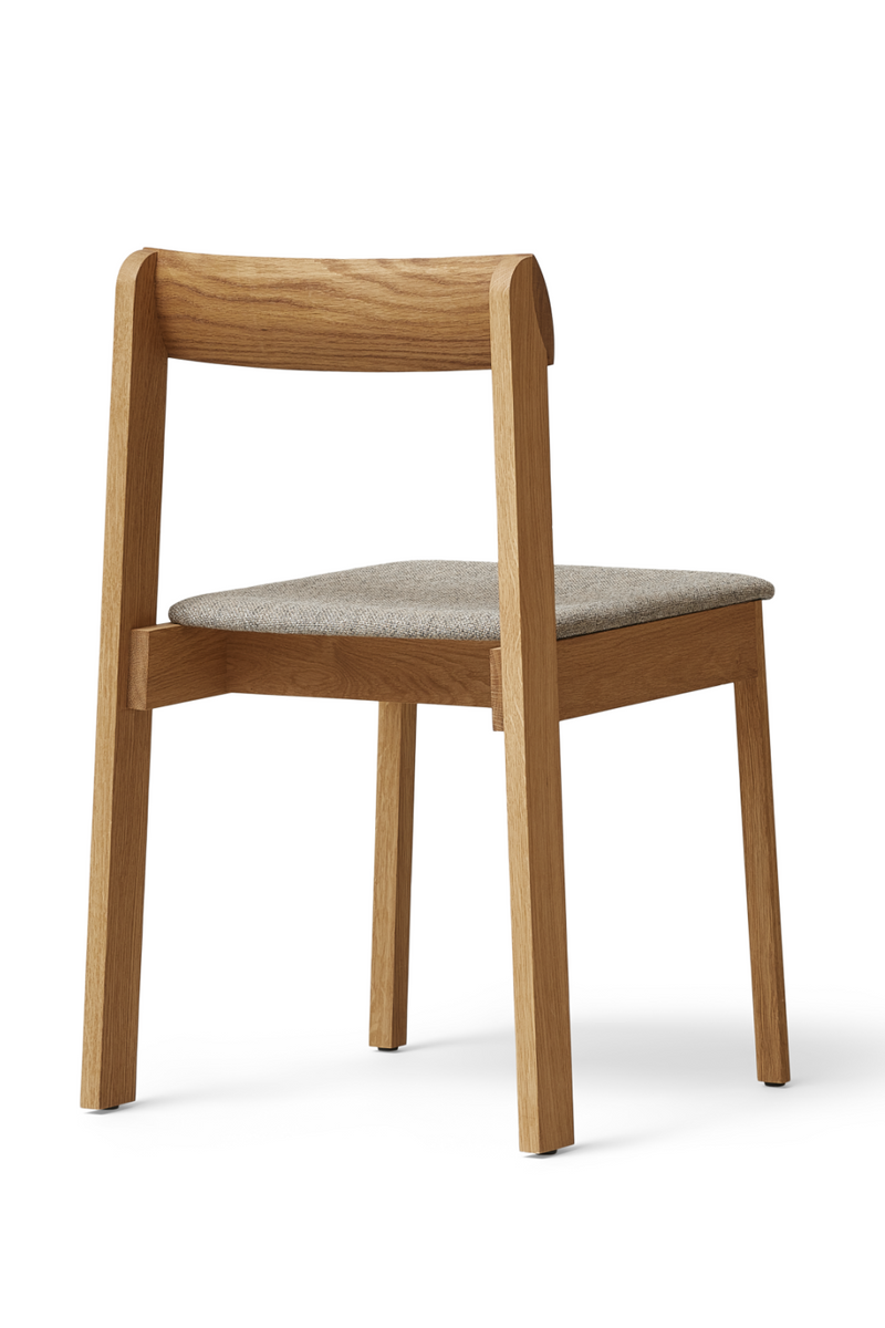 Upholstered Seat Oak Dining Chair | Form & Refine Blueprint | Woodfurniture.com