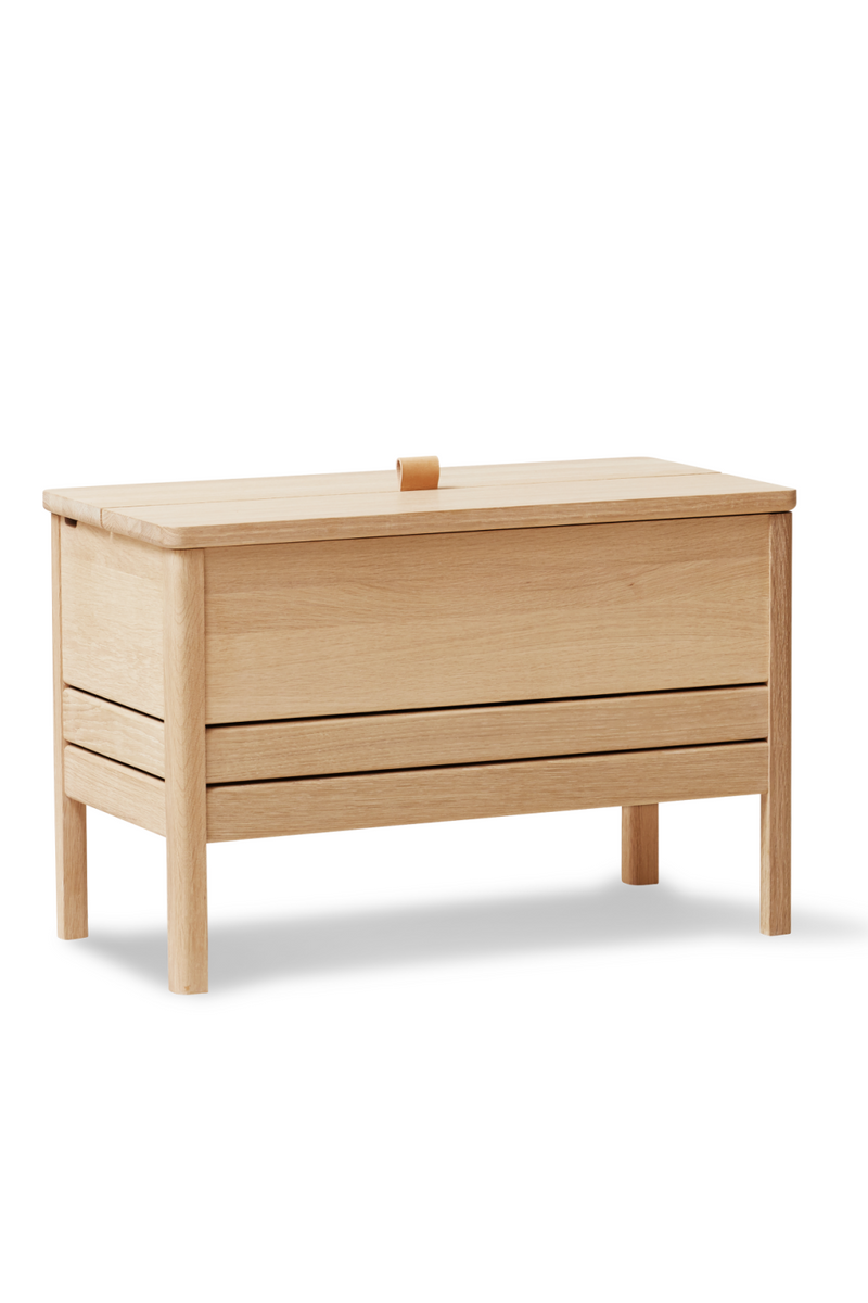 White Oak Storage Bench S | Form & Refine A Line | Woodfurniture.com