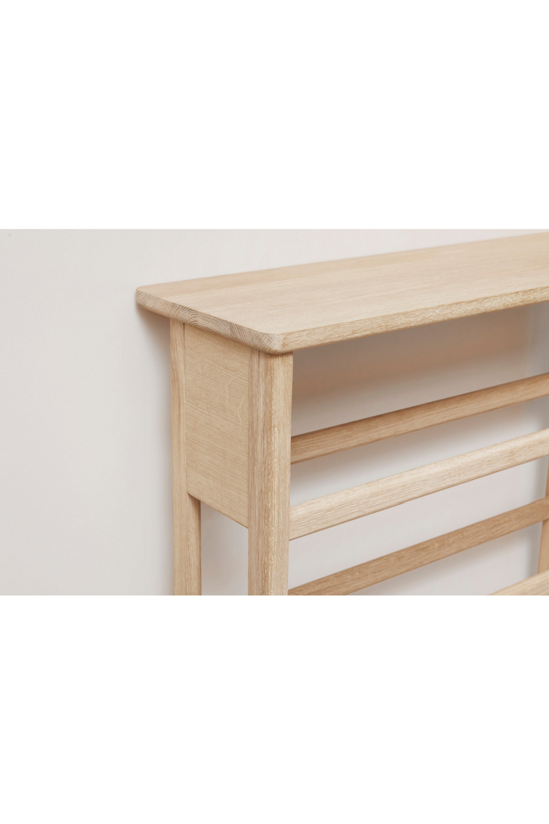 White Oak Shoe Rack L | Form & Refine A Line | Woodfurniture.com