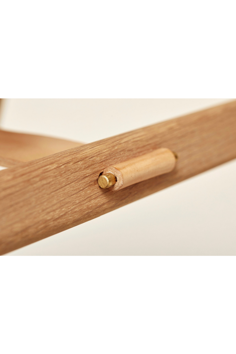 Solid Oak Foldable Stool | Form & Refine Angle | Woodfurniture.com