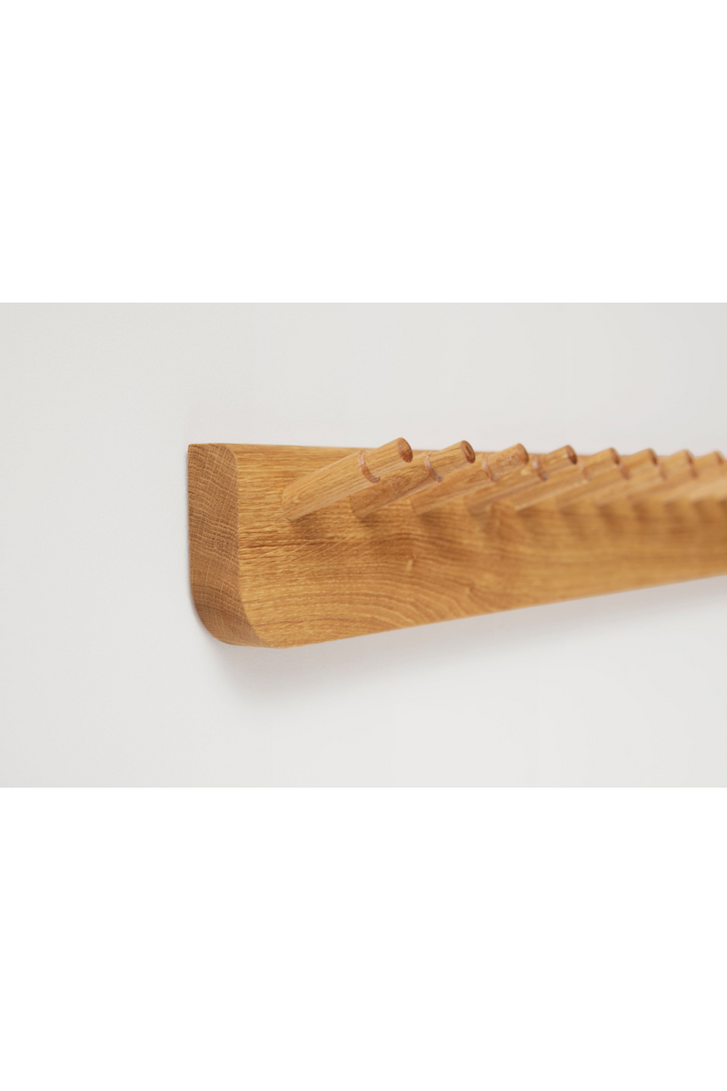 Solid Oak Coat Rack L | Form & Refine Echo | Woodfurniture.com