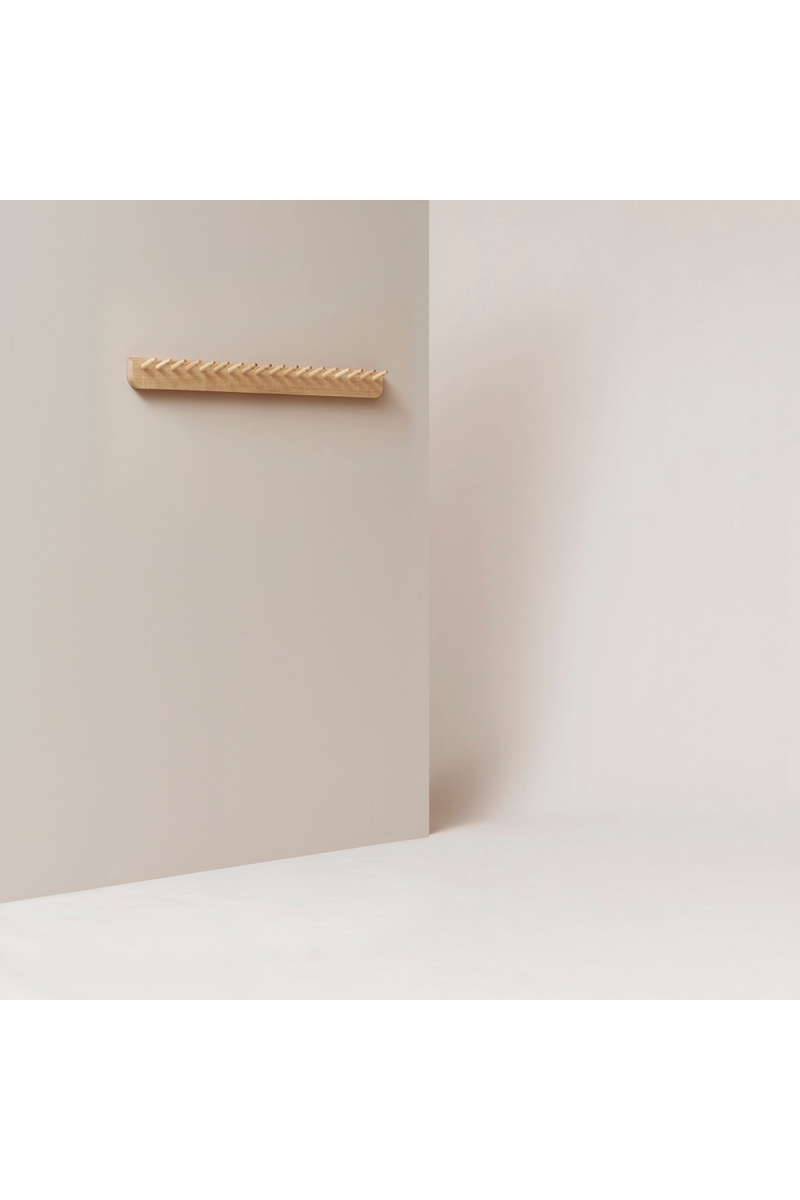 White Oak Coat Rack L | Form & Refine Echo | Woodfurniture.com