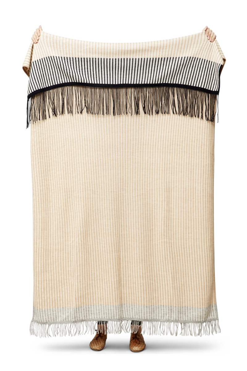 Stripes Gray Wool Plaid | Form & Refine Aymara | Woodfurniture.com