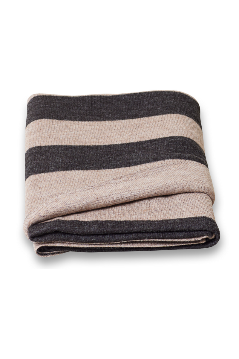Brown Stripes Wool Plaid | Form & Refine Aymara | Woodfurniture.com
