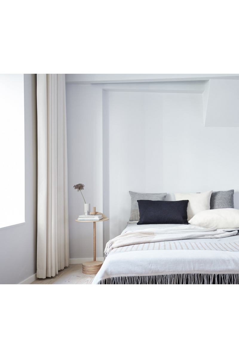Pattern Gray Wool Square Pillow | Form & Refine Aymara | Woodfurniture.com